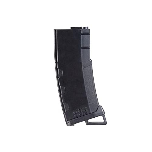 Lancer Tactical Airsoft M4 M16 Series Polymer 130 Round Transparent Window High Speed Mid-Cap Airsoft Magazine- Pack of 5