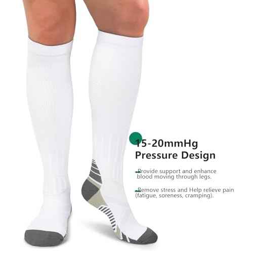 FuelMeFoot 3 Pack Copper Compression Socks - Compression Socks Women & Men Circulation - Best for Medical,Running,Athletic