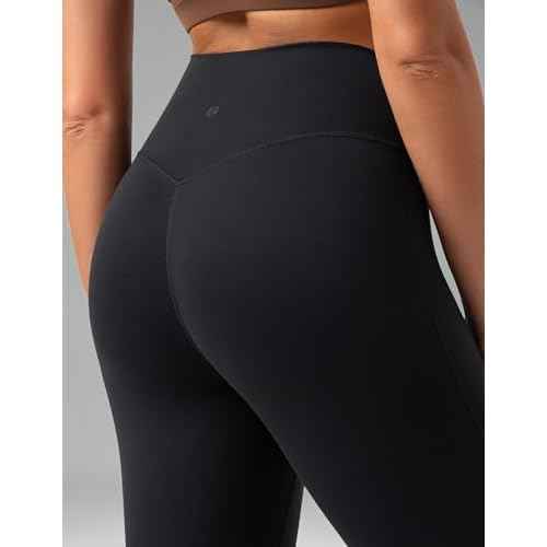 Colorfulkoala No Front Seam Flare Leggings Dreamlux High-Waisted Workout Yoga Pants for Women 27.5"/ 29.5"/ 31.5" Inseam