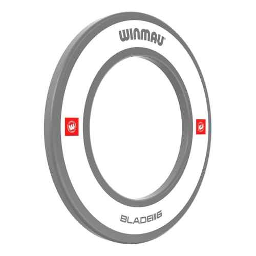 Winmau Dart Board Surround Ring - Pro Line 1.0 & 2.0 Red, Blue, Black & White Dartboard Surround - Backboard Wall Protector