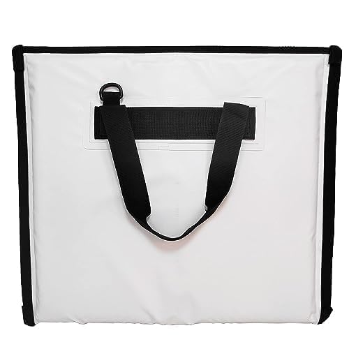 Buffalo Gear Insulated Fish Cooler Bag,Fishing Bait Cooler 20×18in White