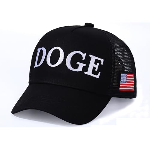 Doge Hat Elon Musk Inspired Embroidered Dad Cap- Government Efficiency Embroidered Baseball Hat, Adjustable Cotton Cap