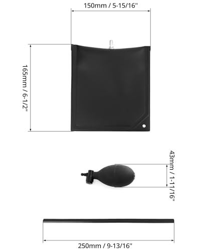 Air Pump Wedge 4 Pack - Adjustable Inflatable Door, Window & Vehicle Spacer