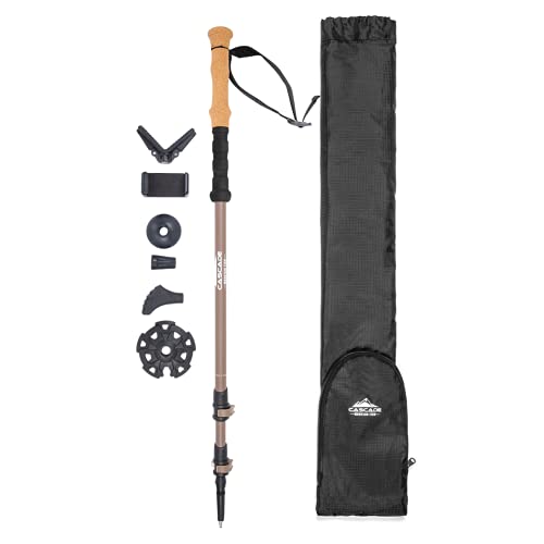 Carbon Fiber Trekking Poles with Quick Locks and Accessories for Hiking & Camping