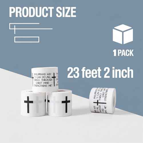 1pcs Cross Christian Sports Tape with Jesus Bible Verse, 2" X 23ft Cotton Wristbands for Basketball, Football, Soccer, Gymnasts, etc. for Protection or Injury Use