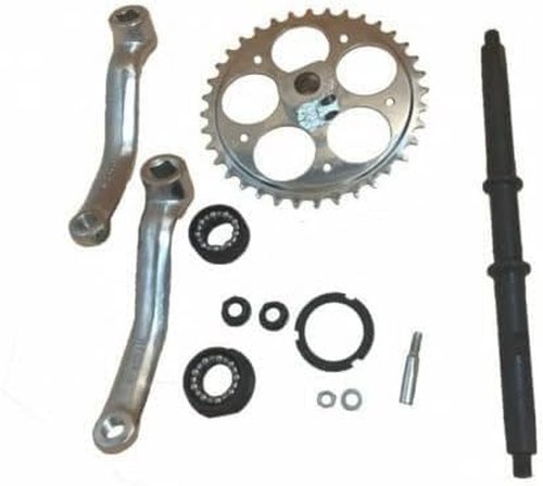 DONSP1986 Bicycle 36T Wide Crank Assembly Kit 3pcs - 2 Stroke & 4 Stroke Gas Motorized Bicycle