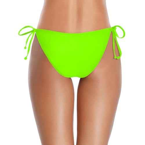 Holipick Bikini Bottoms for Women String Bathing Suit Bottom with Moderate Coverage Low Waist Swim Bottom