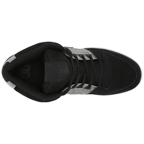 DC Men's Pure High Top Wc Skate Shoes Casual Sneakers, Black/Battleship/Armor, 10.5