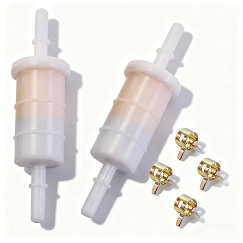 2 Pack Inline Fuel Filter for Mercury & Mariner Outboards - 20 Micron Replacement