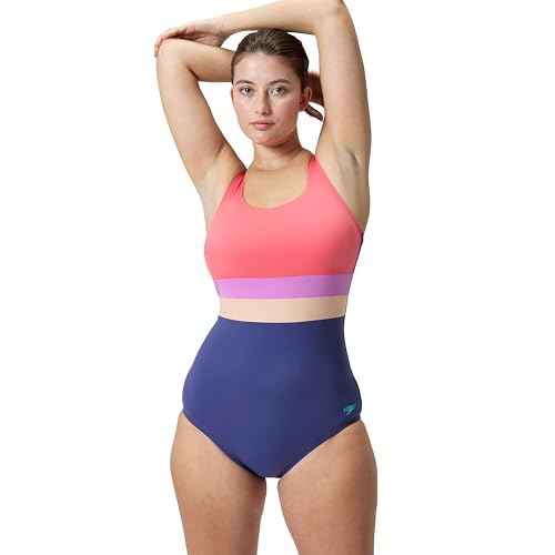 Speedo Women's Swimsuit One Piece Sweetheart Moderate Cut