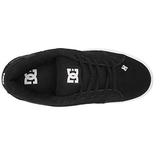 DC Men's Net Skate Casual Shoe, Black/Armor/Black, 14