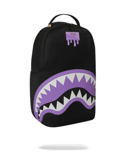 Sprayground Shark Central Purple Backpack with Laptop & Organizer