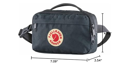 Fjallraven Kanken Hip Pack Waist Bag - Navy, Lightweight Fanny Pack for Travel & Hiking