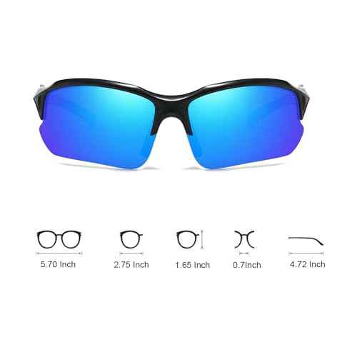 Sports Sunglasses for Men & Women - UV400 Protection, Night Driving, Cycling, Running, Outdoor Activities