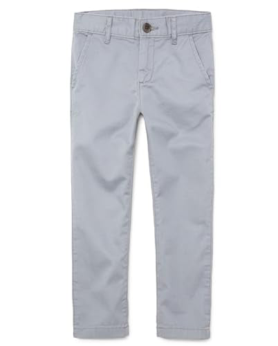 Children's Place Boys Stretch Skinny Chino Pants - Gray, Size 6