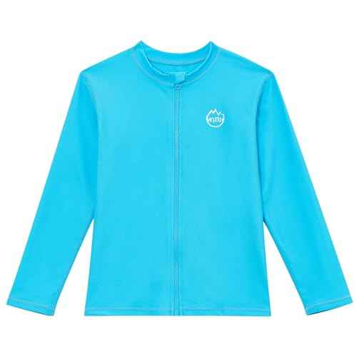 Willit Boys Rash Guard Swim Shirt Long Sleeve Baby/Toddler Girls UPF 50+ Sun Protection Shirt Quick Dry