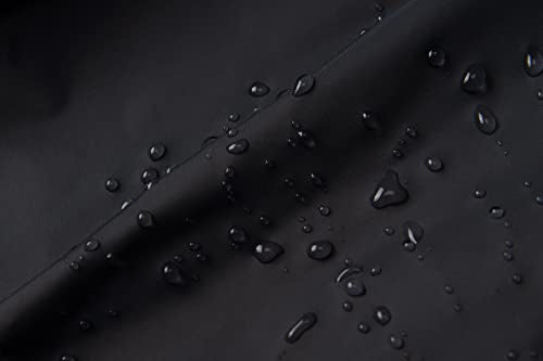 BenBoy Women's Waterproof Rain Pants Large Black-White Lightweight Rainwear