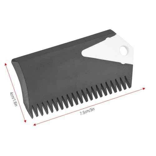 2Pcs Surf Wax Comb, PVC Surf Wax Remover with Fin Key, Surfboard Wax Remover Maintenance Tool, Wax Comb for Surfboard, Skimboard, Longboard Surfing Maintenance, 3 x 1.6in