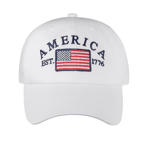 IIN American Flag Baseball Cap for Men Women Low Profile USA Army Tactical Operator Military Plain Dad Hat