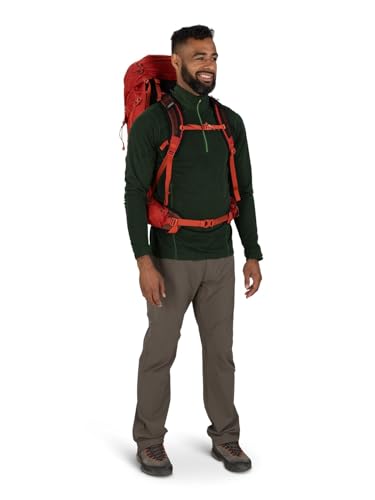 Osprey Talon Pro 40L Men's Hiking Backpack with Hipbelt, Silver Lining, L/XL