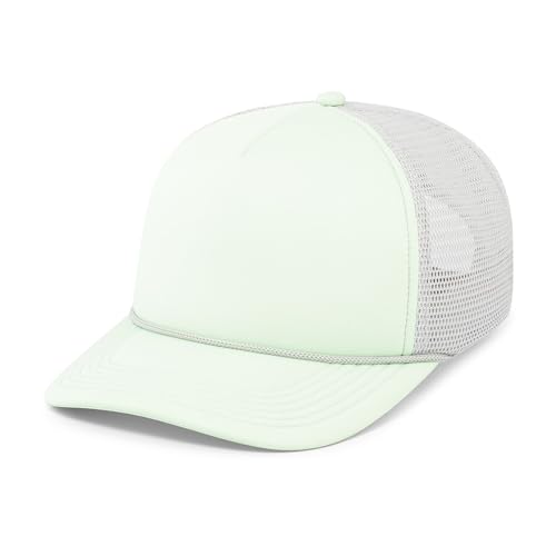Unisex Pacific Headwear Foamie Fresh Trucker Cap - Mint & Silver, One Size