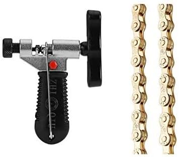 FSC 6,7,8 Speed 116L Bicycle Chains, Silver,Gold (1/2x3/32-Inch)