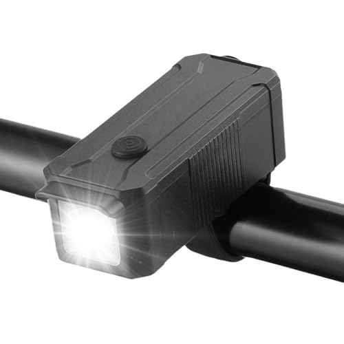 Qisan 80 Lumens Front Rechargeable Bike Lights for Night Riding 3 Modes USB-C Waterproof Led Light for Bicycle | Safety Cycling Accessories for Road, Mountain & Cycling | Mini Bike Headlight