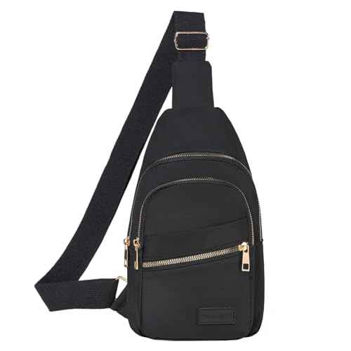 Cross Body Bag Small Sling Bag Crossbody Bags for Women Trendy Fanny Pack Sling Backpack - Black