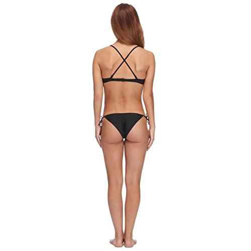 Body Glove Women's Smoothies Brasilia Solid Tie Side Cheeky Bikini