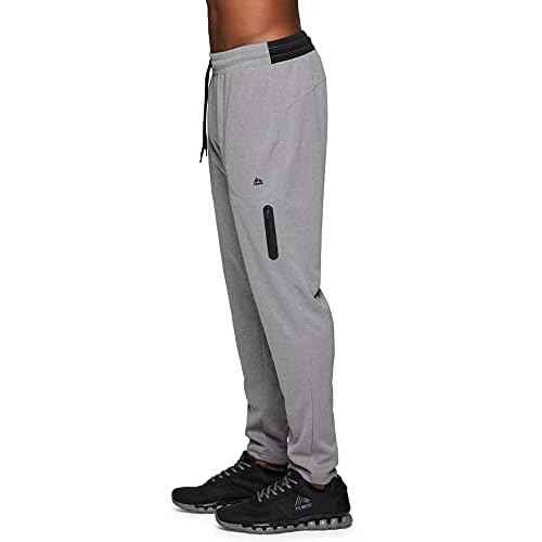 RBX Active Men's Athletic Performance Quick Dry Breathable Tapered Jogger Sweatpant with Pockets