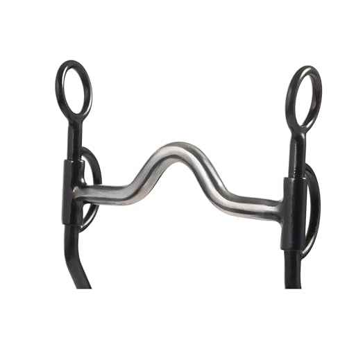 Weaver Leather Professional Thin Style Shank Bit Black, 7In Cheek