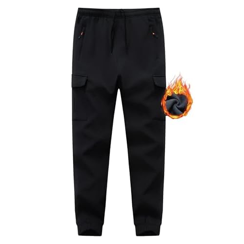 Boys Girls Snow Pants Waterproof Fleece Lined Ski Pants Kids Winter Hiking Pants
