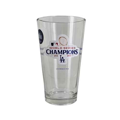 Los Angeles Dodgers 2024 World Series Champions Official 16 oz. Pint Beer Glass