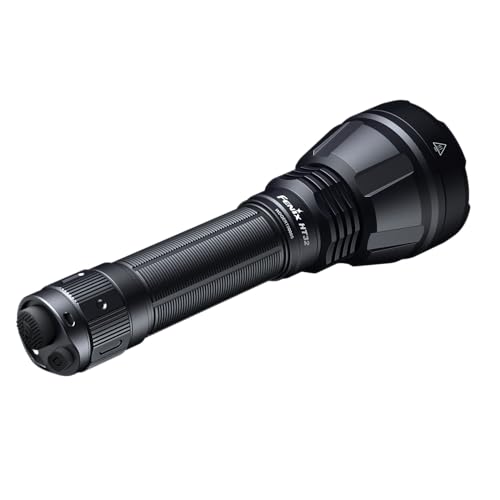 Fenix HT32 Tri-Color Hunting Light, 2500 Lumens 700 Yard Long Range Spotlight, USB-C Rechargeable for Hog Coyote Varmint Hunting with Extra Backup Battery and LumenTac Organizer
