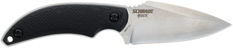 Schrade Delta Class Adder Fixed Blade with Drop Point Blade for Outdoor Survival