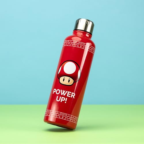 Super Mario Water Bottle 500ml - Spillproof Leakproof Drink Container