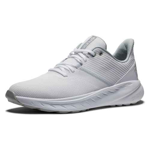 FootJoy Men's FJ Flex Previous Season Style Golf Shoe, White, 8 X-Wide
