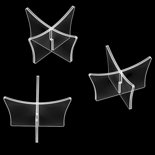 Acrylic Large Ball Display Stand 4.7x2.6 Inch 2-Pack for Sports Balls - Clear