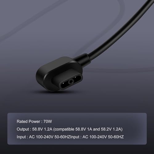 58.8V 1.2A Replacement Electric Scooter Charger for Ninebot S Plus Mini Plus