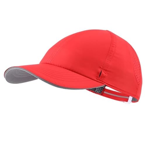 Connectyle Mens Womens Quick Dry Performance Running Cap Lightweight Reflective Sports Hat UPF 50+ Outdoor Athletic Sun Cap