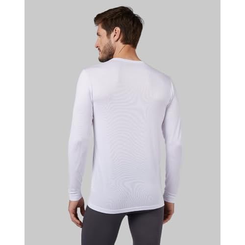 32 Degrees Heat Men's Lightweight Crew Baselayer Top | Form Fitting | Long Sleeve| 4-Way Stretch | Thermal