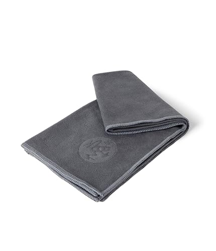 Manduka Microfiber Yoga Hand Towel - Midnight, 16 x 24 inches, Thunder Variant