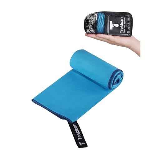 Quick Dry Towel for Body,35" x 18" Travel Towel Fast Drying Lightweight Camping Towel for Swimming,Gym,Yoga and Other Sports(Hawaiian Blue,1 Pack)