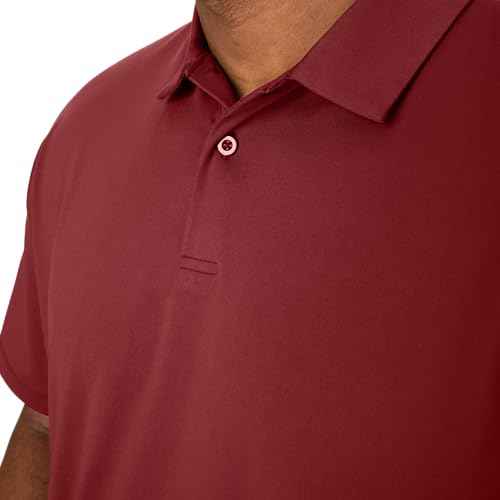 Hanes Moves Performance, Short Sleeve Polo Shirt for Men, Moisture-Wicking