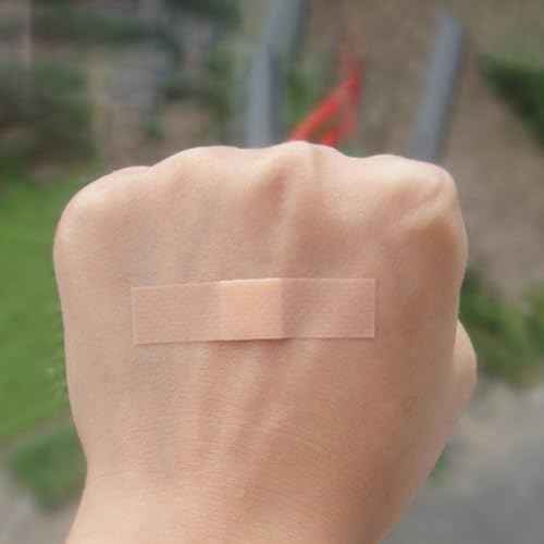 300 Pcs Small Bandages for Face, Mini PE Adhesive Nose Bandages, Flexible Breathable for Small Wound (3/8" x 1.5")