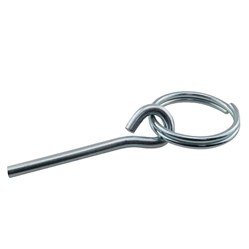 Tent Pole Rings and 2 Pins JCBIZ 4pcs Stainless Steel Rings with 2 Pins for Outdoor Camping Hiking Fishing Travel Tent Accessories