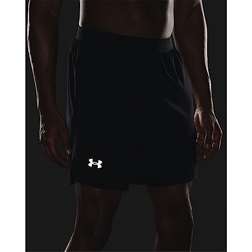 Under Armour Launch Stretch Woven 7'' Shorts - Medium, Black, Reflective
