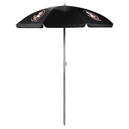 PICNIC TIME NCAA Florida State Seminoles Outdoor Canopy Sunshade Beach Umbrella 5.5' - Small Patio Umbrella - Beach Chair Umbrella