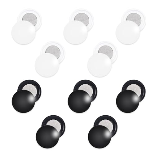 Magnetic Race Bib Clips 10 Pairs Black + White - Sports Running Cycling
