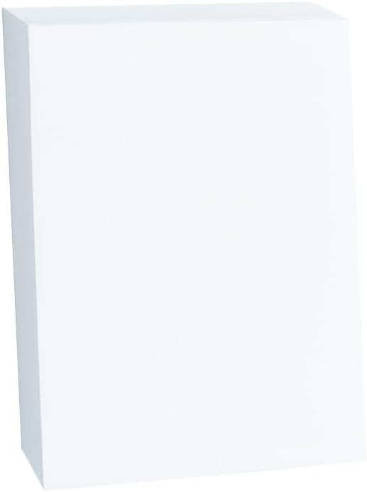 50 Sheets of Heavyweight White Cardstock Ideal for Business Cards, Art Projects, Invitations, and Stationery Printing | 80 lb Weight | 8.5 x 11 inches | Thick Cover Stock (216 gsm) |